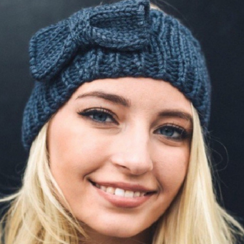 Dark gray warm headband